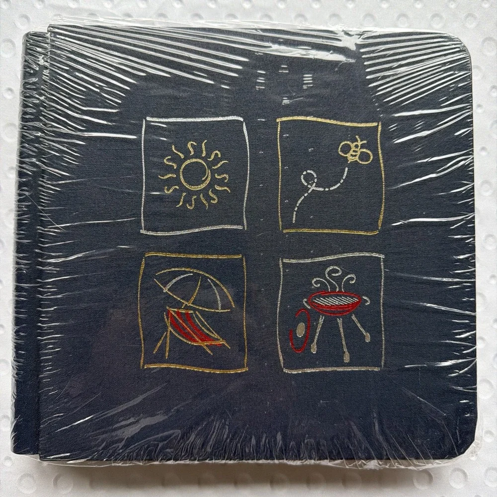 Creative Memories 7x7 Album Old‎ Style Summer Scenes Navy  Unopened Early 2000s